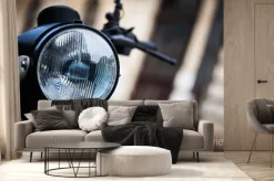 Fototapeta: Klasyczny reflektor motocykla