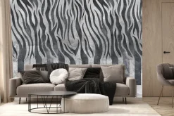 Fototapeta: Klawisze pianina z imitacją zebry