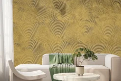 Fototapeta: Koła na betonowej ścianie w stylu glamour