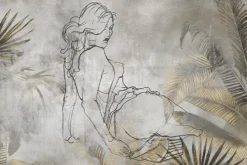 Fototapeta: Kobiece kształty wśród tropikalnej roślinności