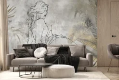 Fototapeta: Kobiece kształty wśród tropikalnej roślinności