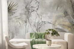 Fototapeta: Kobiece kształty wśród tropikalnej roślinności