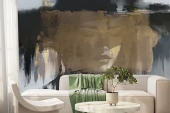 Fototapeta: Kobiecy portret w kapeluszu w stylu artystycznego malunku