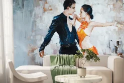 Fototapeta: Kobieta i mężczyzna w tańcu towarzyskim