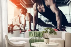 Fototapeta: Kobieta i mężczyzna ćwiczący crossfit