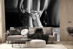 Fototapeta: Kobieta tańcząca w baletkach