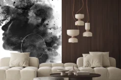 Fototapeta: Kobieta w czerni na artystycznym portrecie