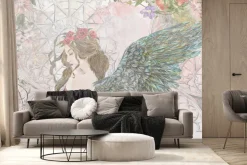 Fototapeta: Kobieta ze skrzydłami anioła w stylu gotyckim