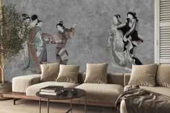 Fototapeta: Kobiety w klasycznych japońskich kimonach