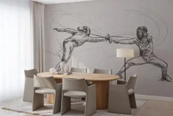 Fototapeta: Kobiety ćwiczące szermierkę walka