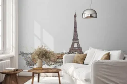 Fototapeta: Kolorowa akwarela miasta paryż