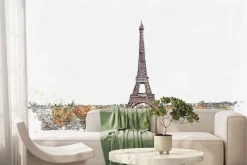 Fototapeta: Kolorowa akwarela miasta paryż