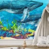 Fototapeta: Kolorowa rafa koralowa ryby i wieloryby bajkowy podwodny krajobraz
