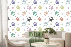 Fototapeta: Kolorowe łapy psów