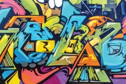 Fototapeta: Kolorowe graffiti artystyczne na murze