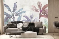 Fototapeta: Kolorowe palmy bananowca