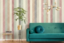 Fototapeta: Kolorowe paski w jodełkę