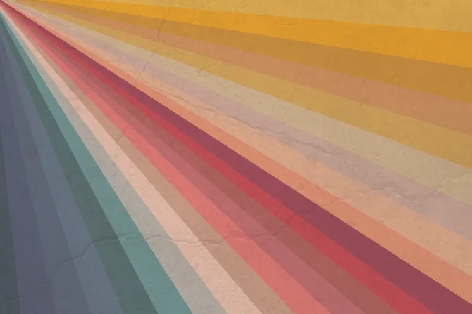 Fototapeta: Kolorowe paski w stylu vintage