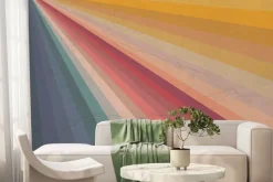 Fototapeta: Kolorowe paski w stylu vintage