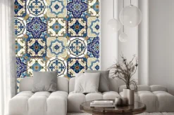 Fototapeta: Kolorowe płytki w stylu vintage