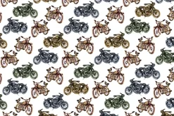 Fototapeta: Kolorowe vintage motocykle