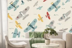 Fototapeta: Kolorowe zabytkowe samoloty