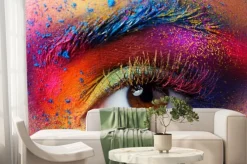 Fototapeta: Kolorowy makijaż oka