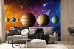 Fototapeta: Kolorowy układ słoneczny