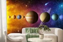 Fototapeta: Kolorowy układ słoneczny