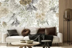 Fototapeta: Kompozycja z piwonii w stylu artystycznym