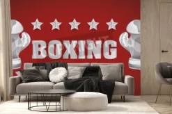 Fototapeta: Koncepcja boxing z mistrzowskich ikony projektowania, ilustracji