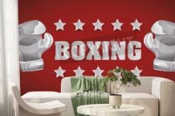 Fototapeta: Koncepcja boxing z mistrzowskich ikony projektowania, ilustracji