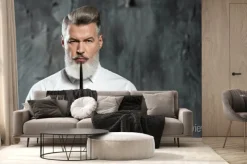 Fototapeta: Koncepcja dla stylowego mężczyzny z brodą dorosłych