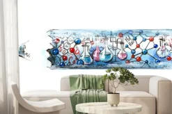 Fototapeta: Koncepcja nauki chemii z ołówkiem