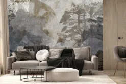 Fototapeta: Konie na tle leśnego krajobrazu