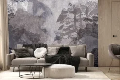 Fototapeta: Konie na tle leśnego krajobrazu