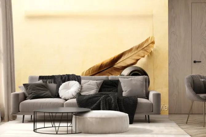 Fototapeta: Koperta z kałamarz i pióro