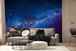 Fototapeta: Kosmiczna mgławica w kolorze błękitnym