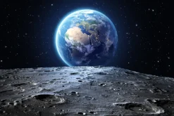 Fototapeta: Kosmiczny krajobraz z widokiem na ziemię