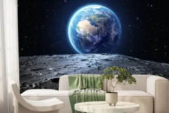Fototapeta: Kosmiczny krajobraz z widokiem na ziemię