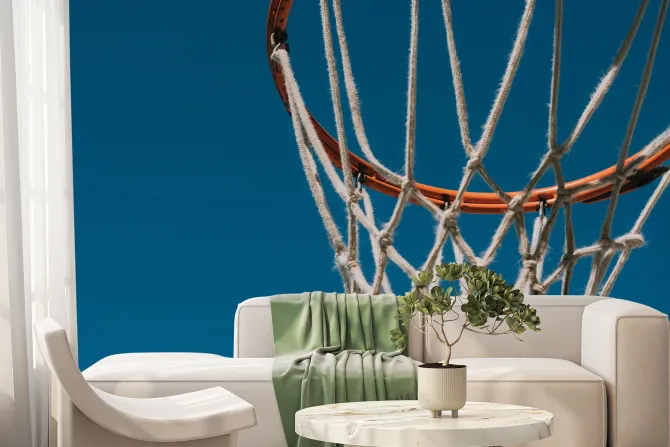 Fototapeta: Kosz do koszykówki z siatką