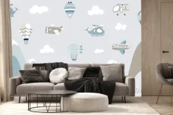 Fototapeta: Krajobraz dla dzieci w stylu skandynawskim