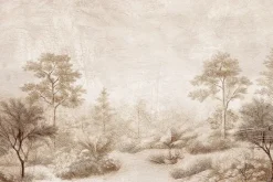 Fototapeta: Krajobraz lasu na betonie