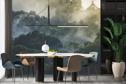 Fototapeta: Krajobraz tropikalnych lasów deszczowych we mgle