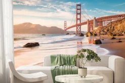 Fototapeta: Krajobraz z widokiem na most golden gate