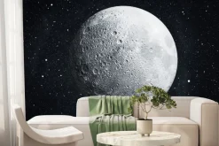 Fototapeta: Księżyc na tle gwiazd w nocy