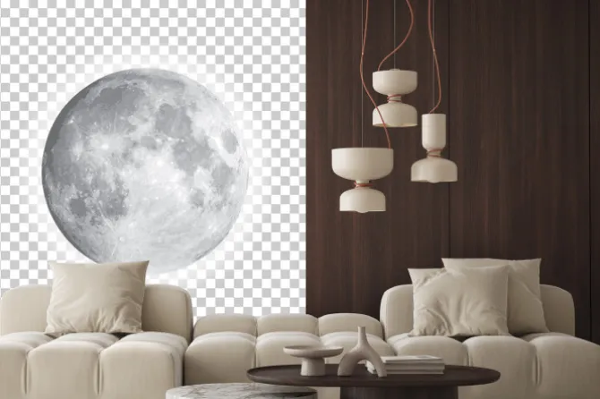 Fototapeta: Księżyc w pełni magiczny widok