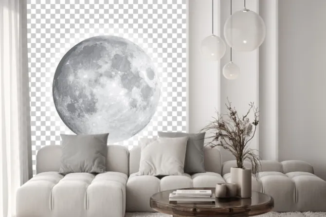 Fototapeta: Księżyc w pełni magiczny widok