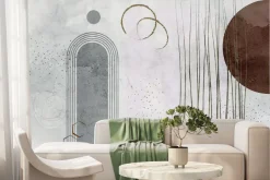 Fototapeta: Kształt łuków i okręgów na betonie