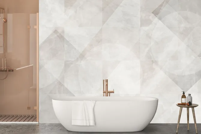 Fototapeta: Kształty geometryczne wzór na marmurowym tle